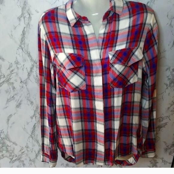 Sam Edelman plaid button down - Picture 8 of 10
